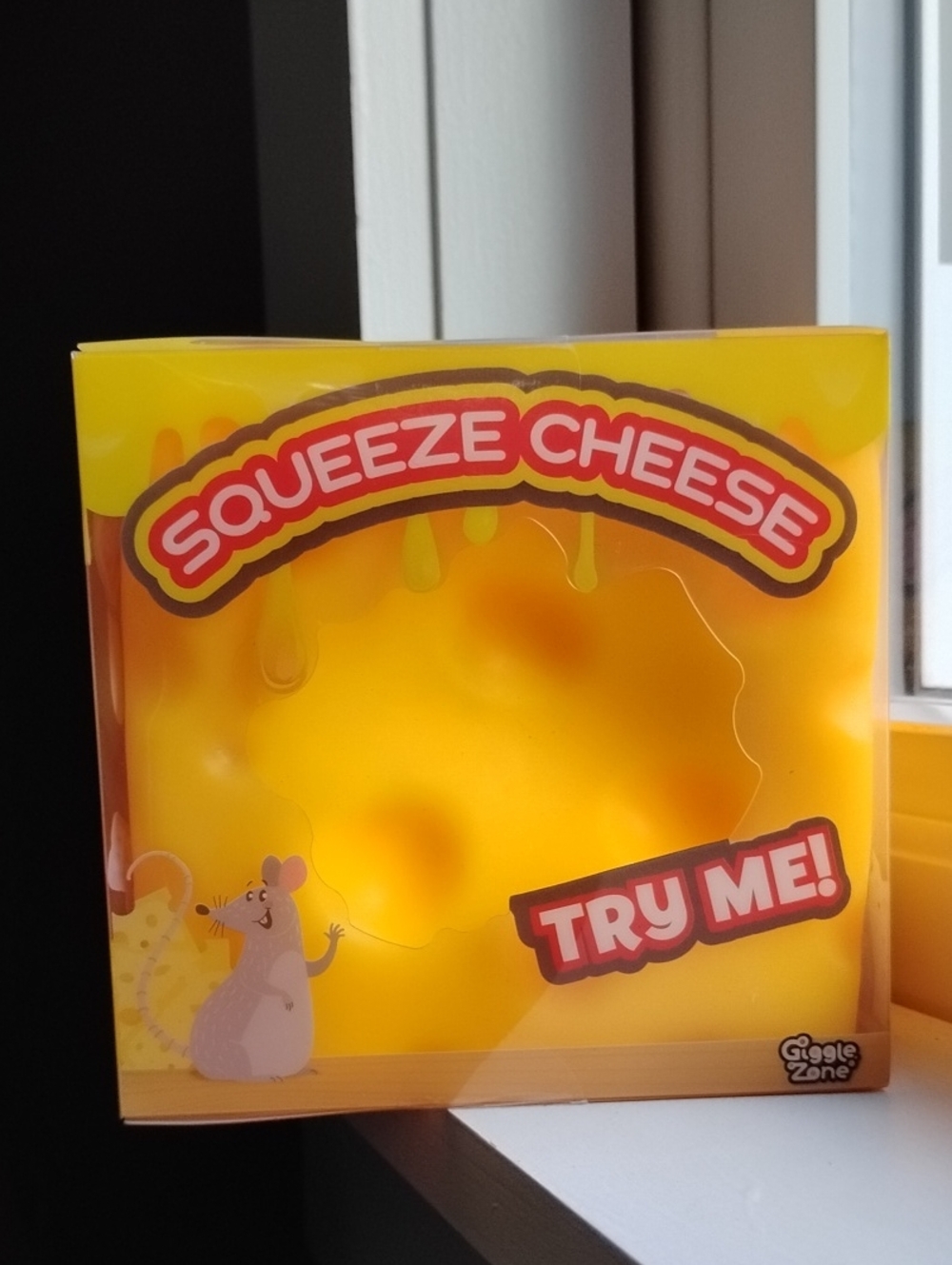 Squeeze Cheese Squishy Toy - Yellow, Cheese Squishy Sensory Fidget